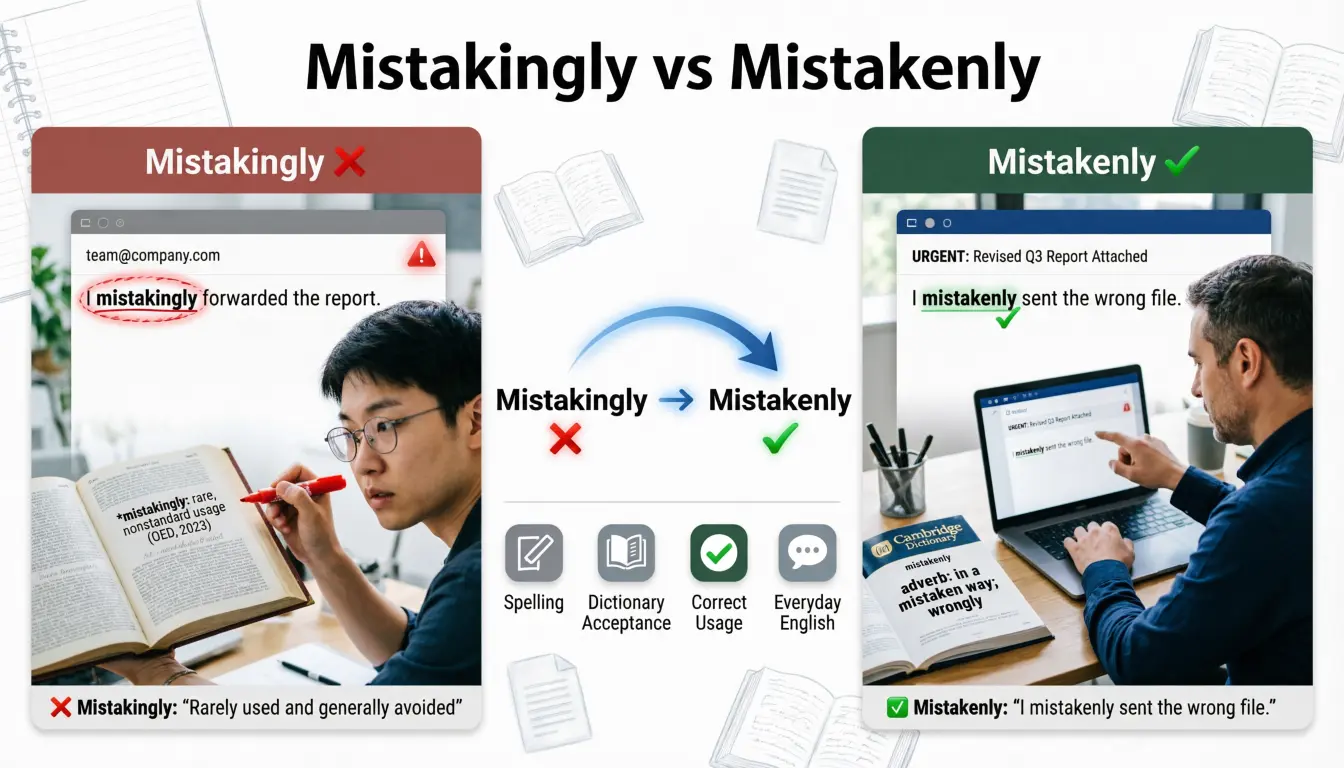 Mistakingly or Mistakenly