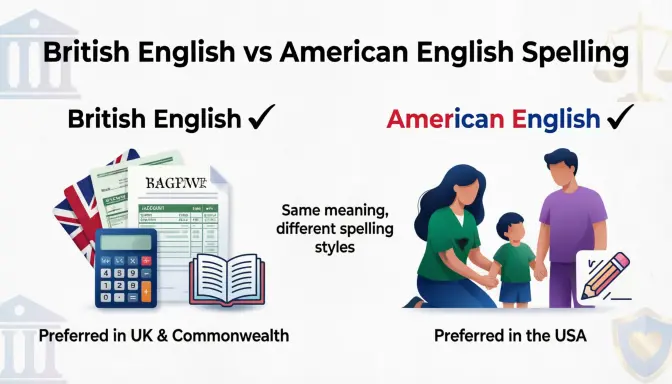 British English vs American English Spelling
