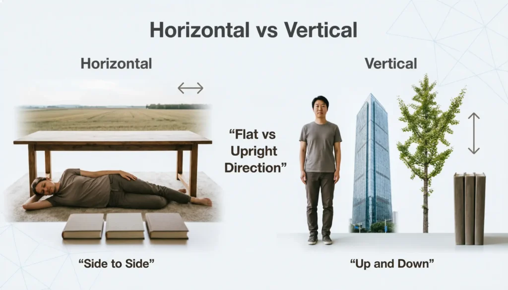 Horizontal or Vertical in Everyday Examples