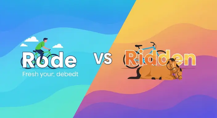 Rode or Ridden