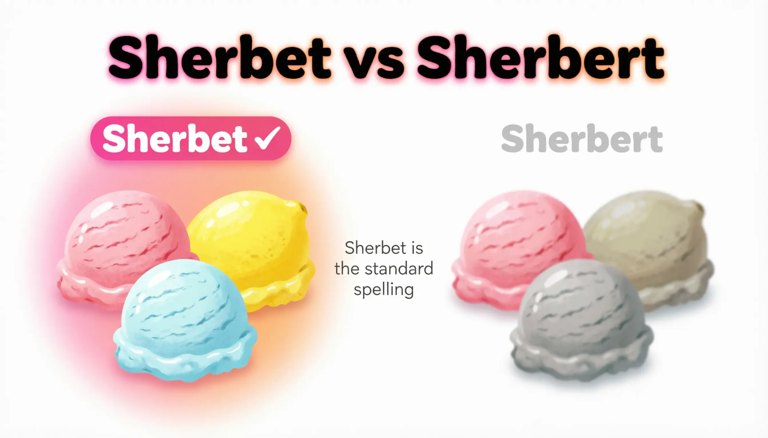 Sherbet Or Sherbert