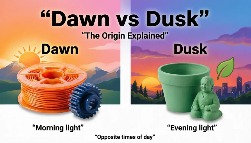 The Origin of Dawn or Dusk