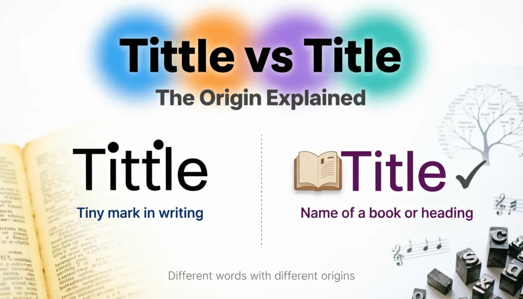 The Origin of Tittle or Title