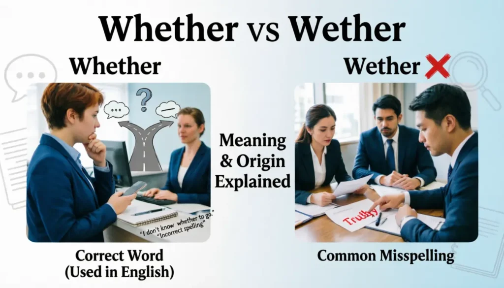 The Origin of Whether or Wether