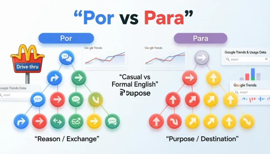 Por or Para / Google Trends & Usage Data