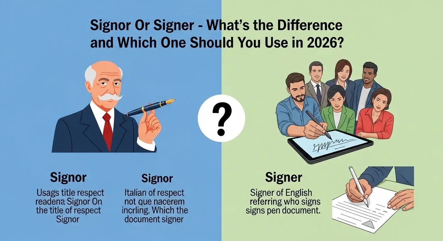 Signor Or Signer