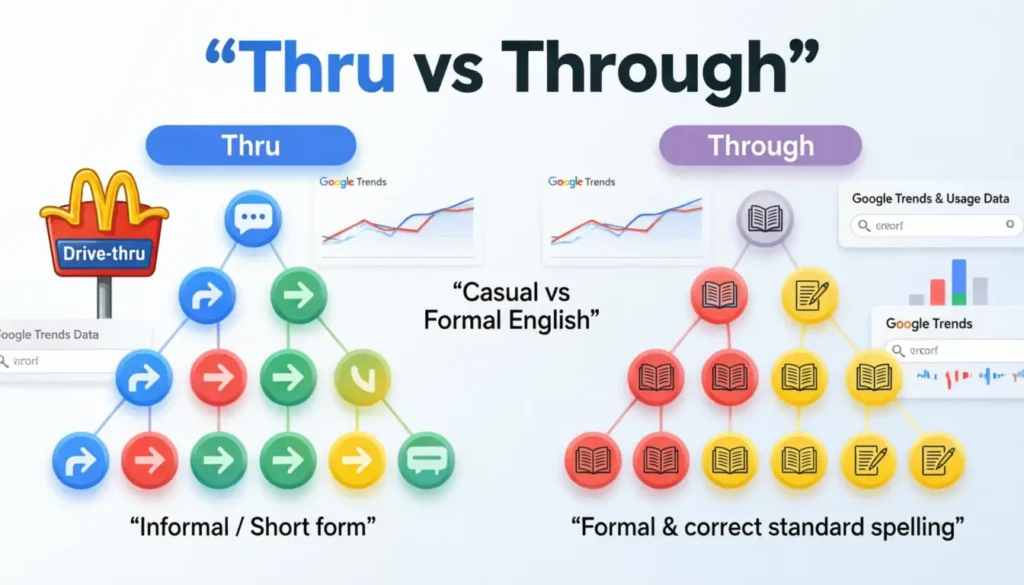 Thru or Through / Google Trends & Usage Data