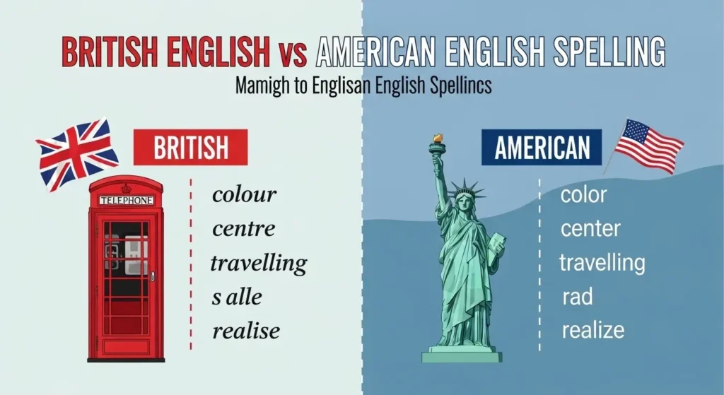 British English vs American English Spelling