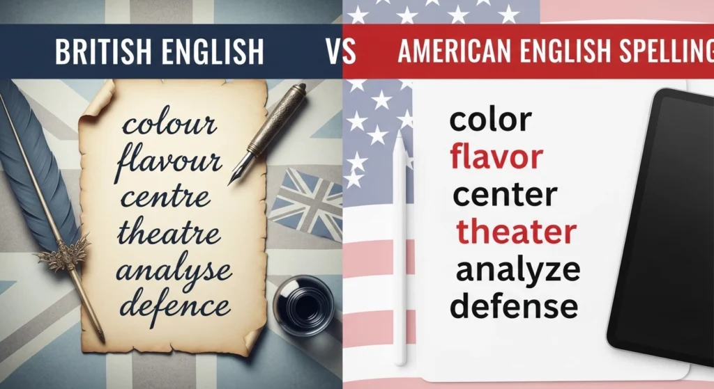 British English vs American English Spelling