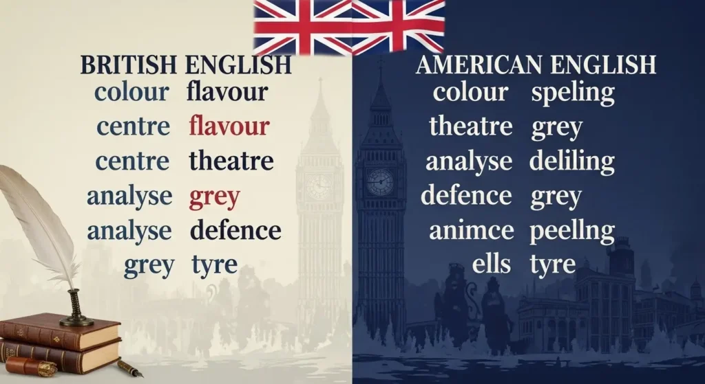 British English vs American English Spelling