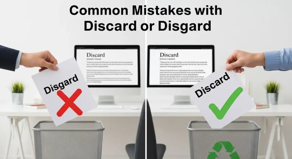 Common Mistakes with Discard or Disgard