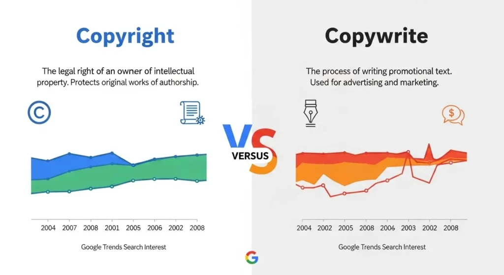 Copyright or Copywrite / Google Trends & Usage Data