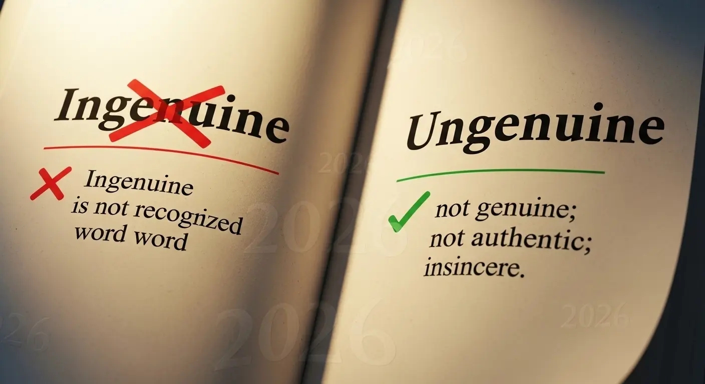 Ingenuine Or Ungenuine