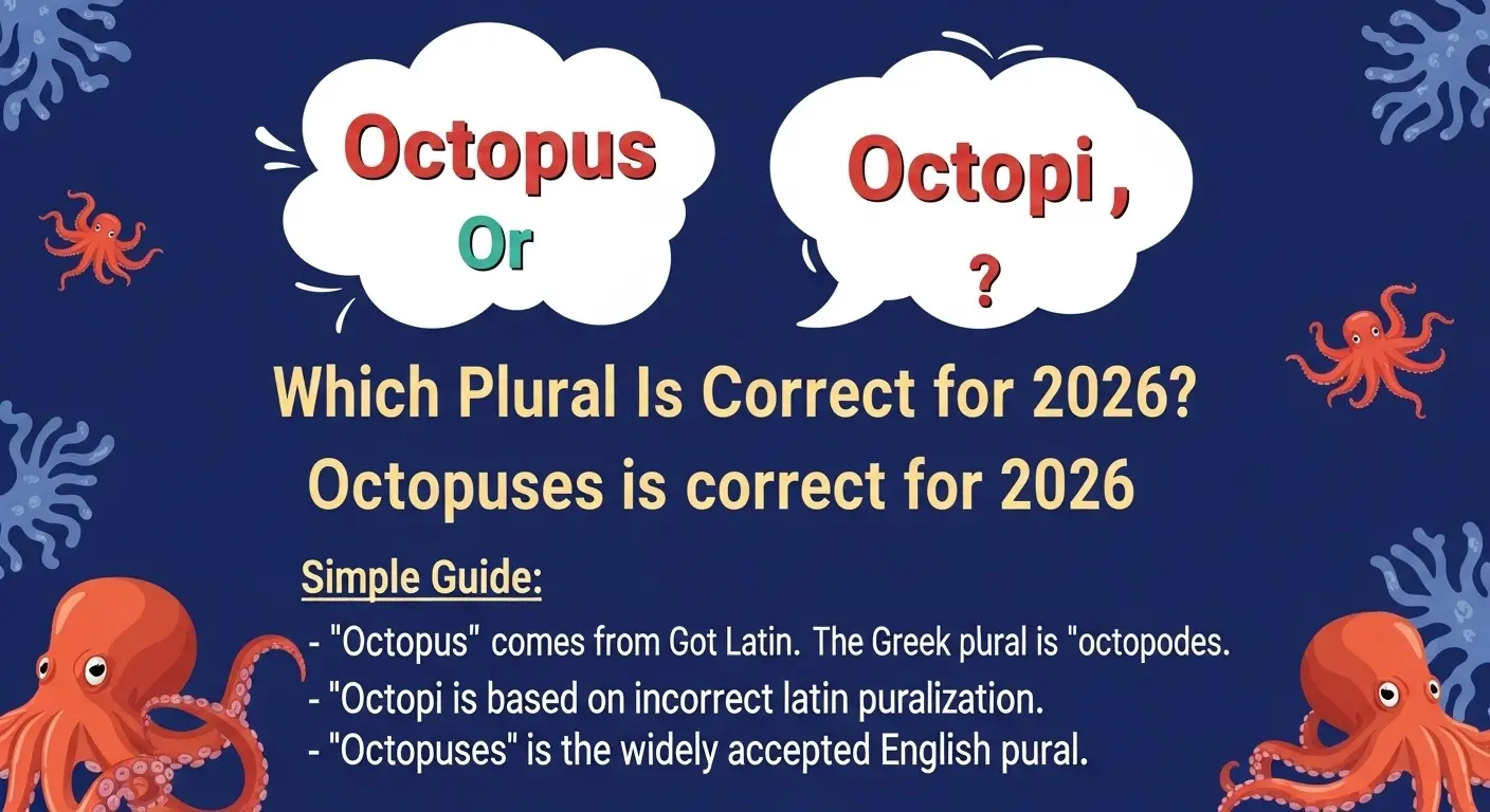 Octopus Or Octopi