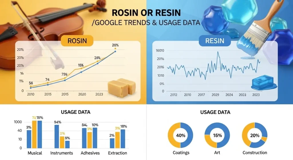 Rosin or Resin /Google Trends & Usage Data