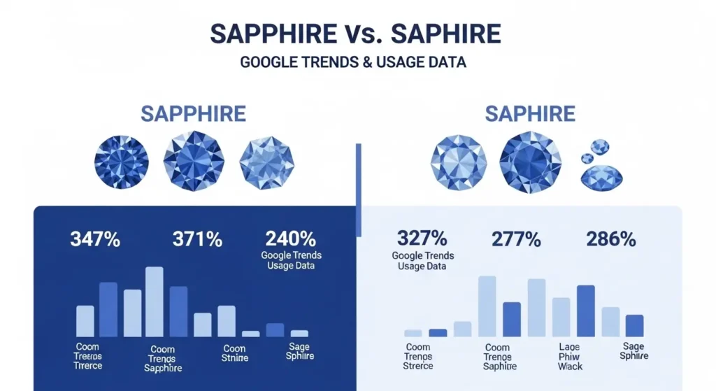 Sapphire or Saphire / Google Trends & Usage Data