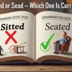 Sitted Or Seated