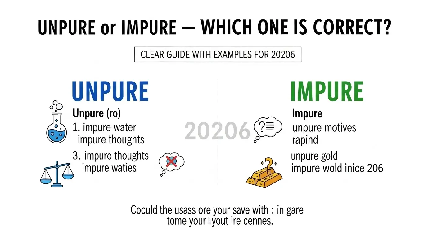 Unpure Or Impure