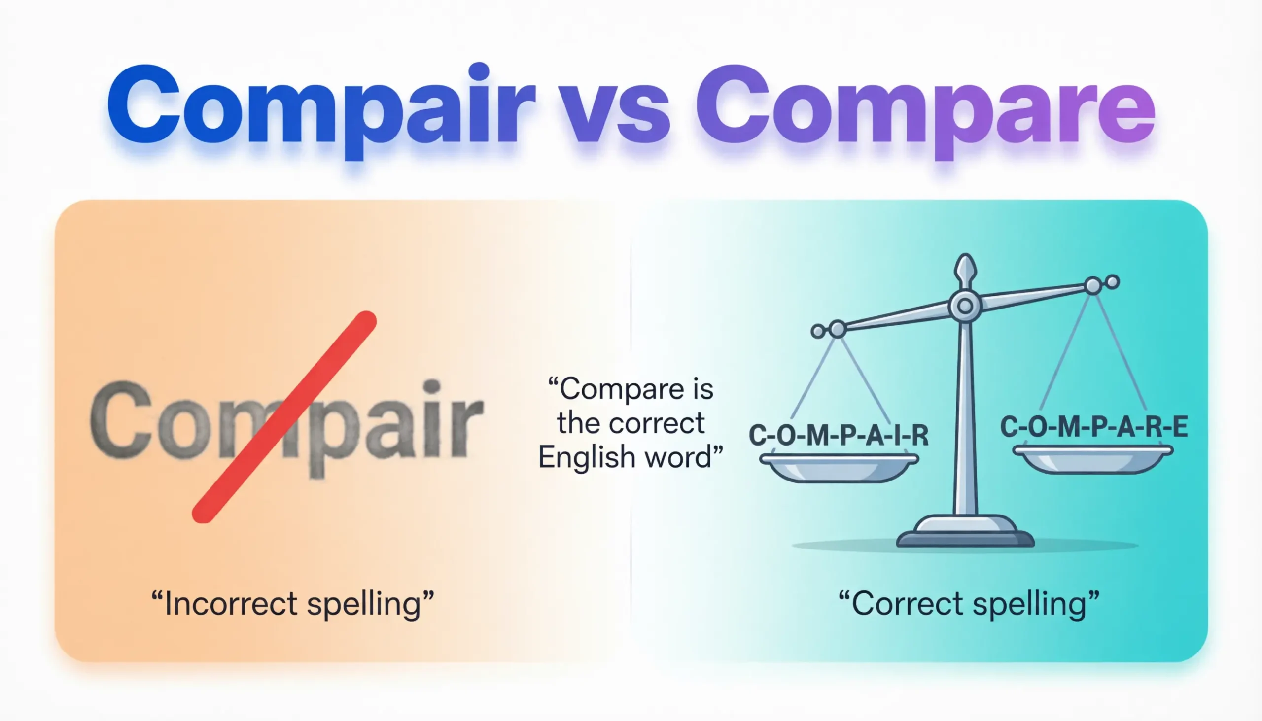 Compair vs Compare