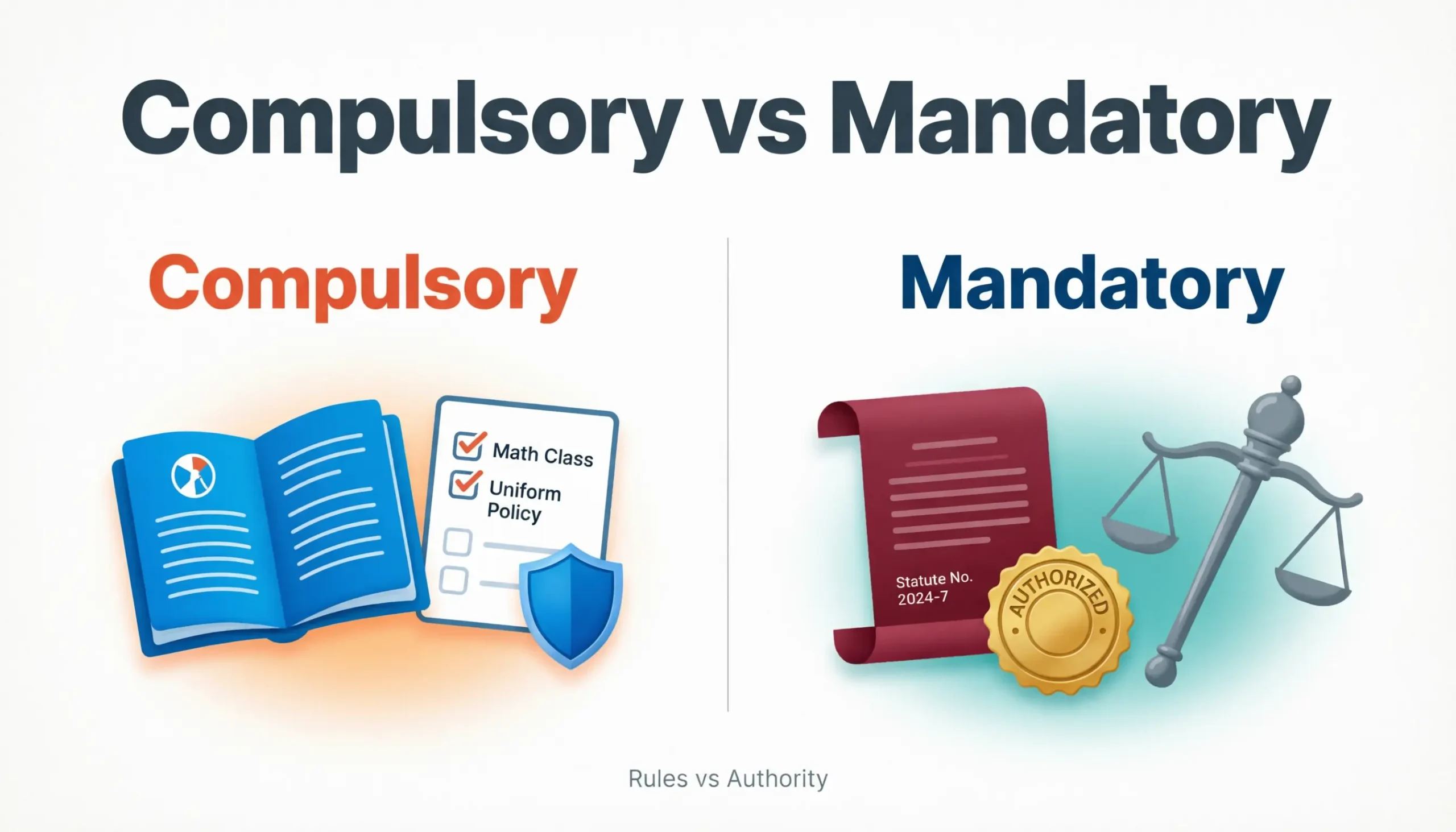 Compulsory vs Mandatory