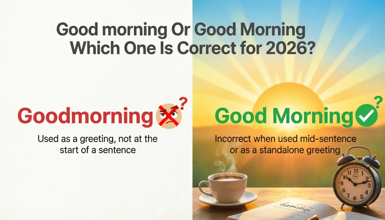 Goodmorning Or Good Morning