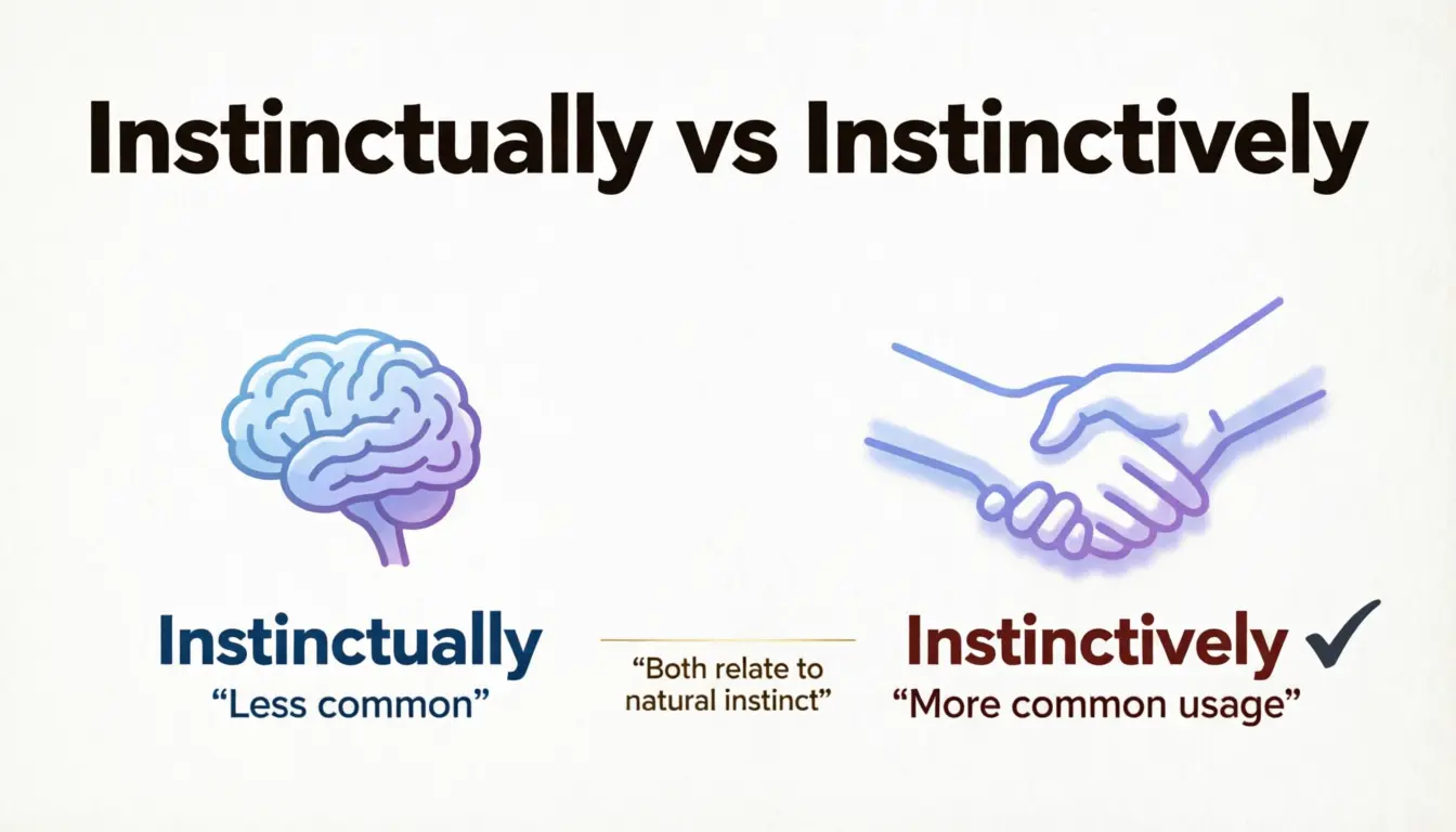 Instinctually Or Instinctively