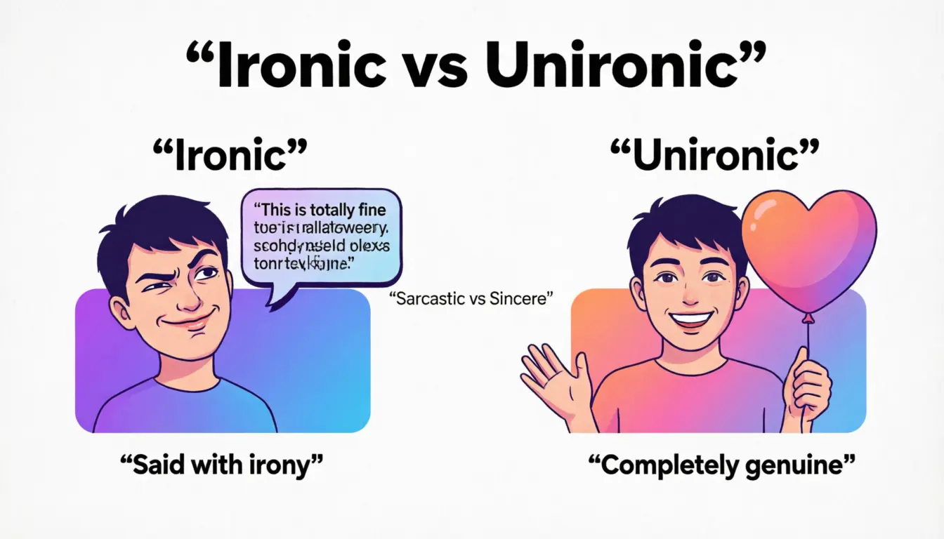 Ironic vs Unironic