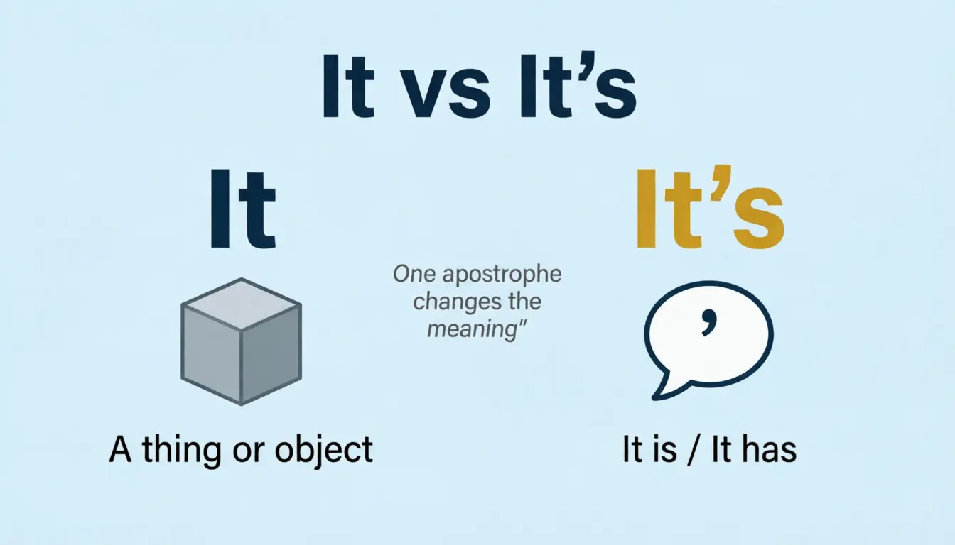 It Or It’s