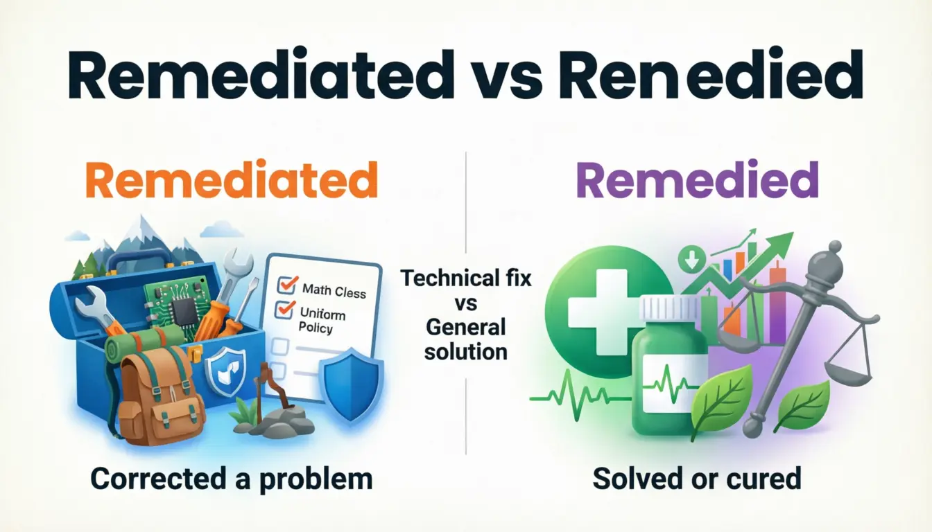 Remediated vs Remedied