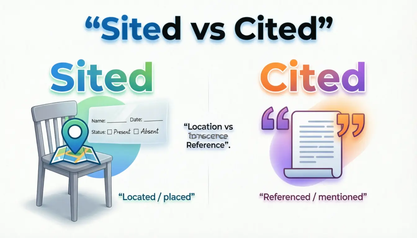 Sited vs Cited