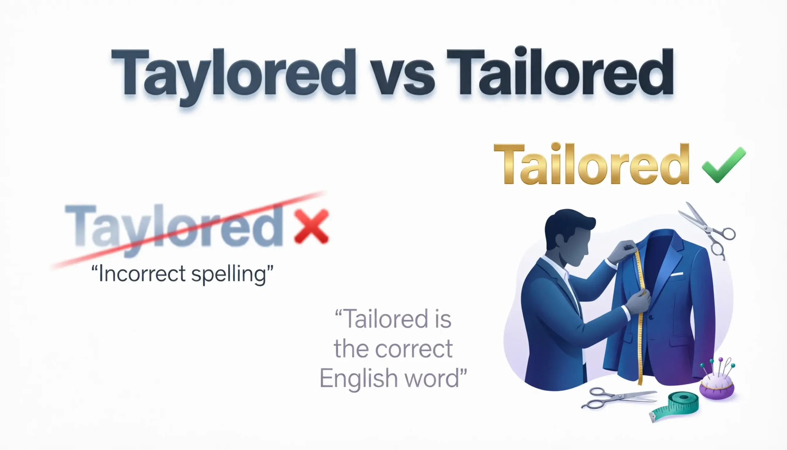 Taylored vs Tailored