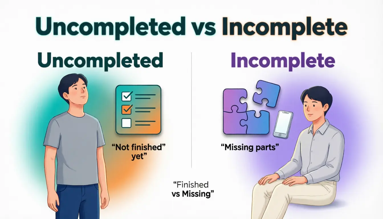 Uncompleted Or Incomplete