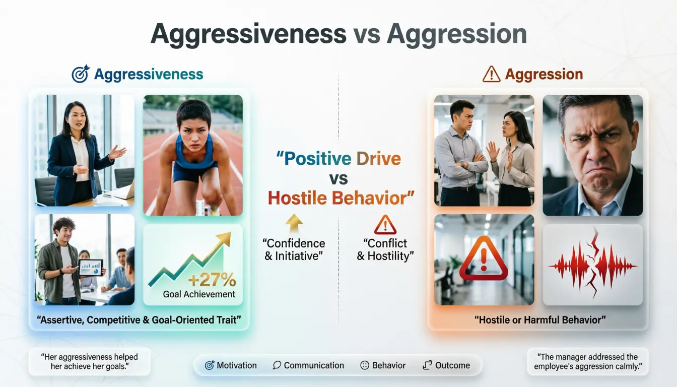 Aggressiveness vs Aggression