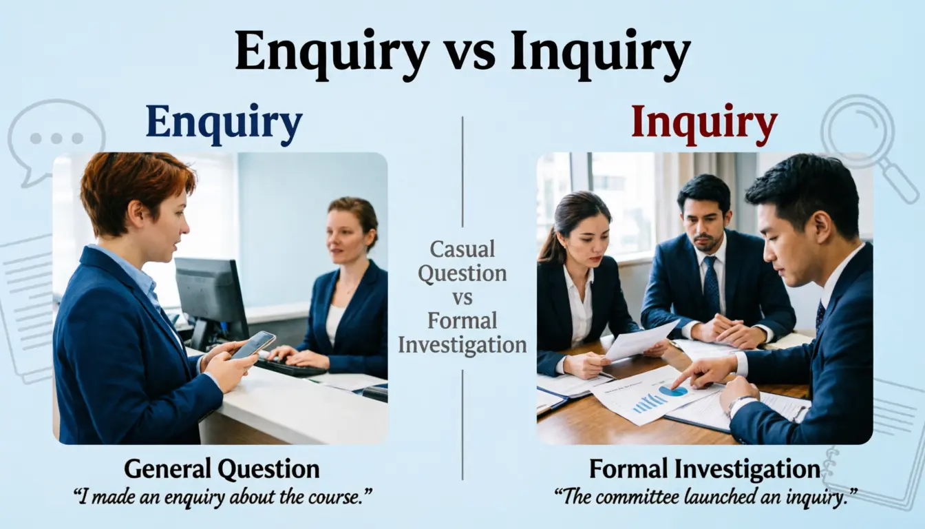 Enquiry vs Inquiry