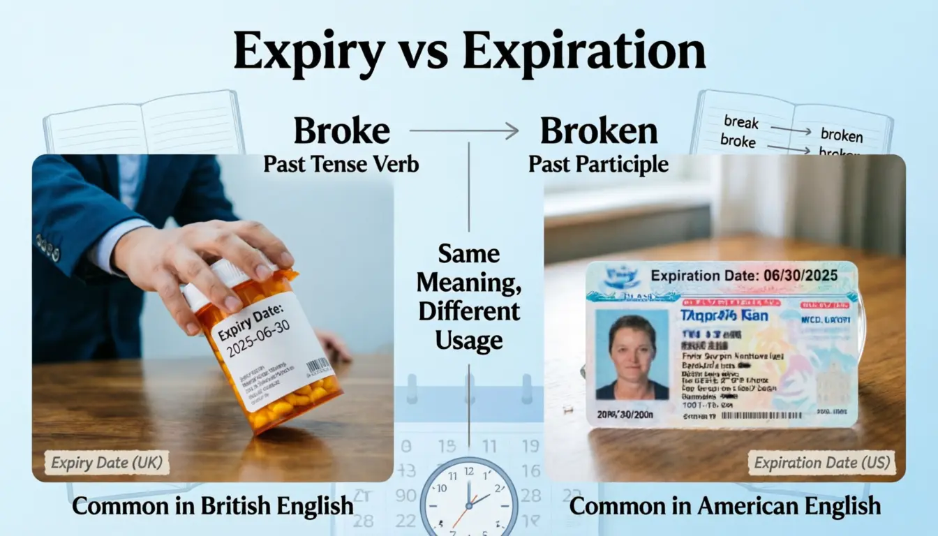Expiry vs Expiration