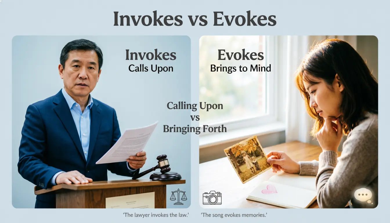Invokes vs Evokes