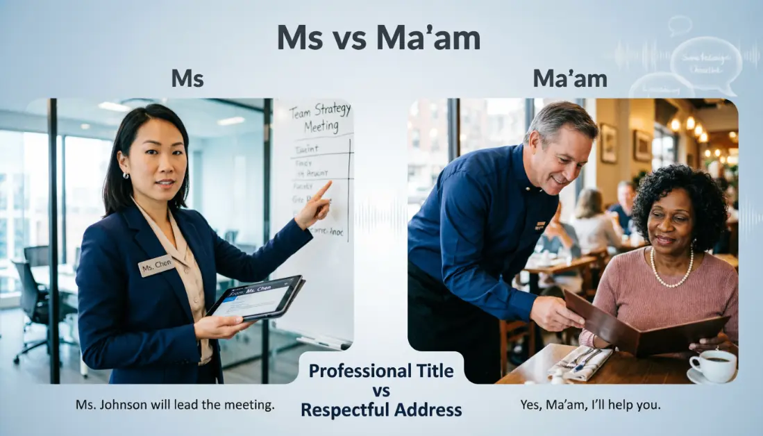 Ms vs Ma'am