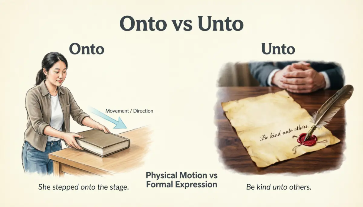 Onto vs Unto