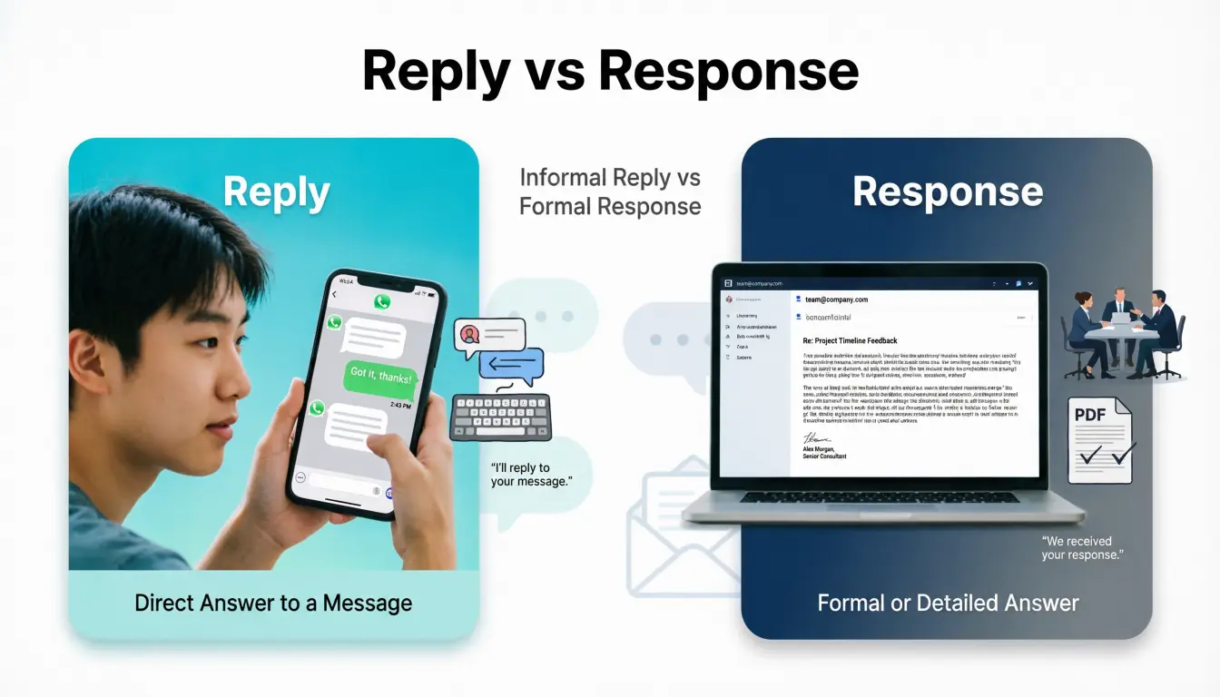 Reply vs Response