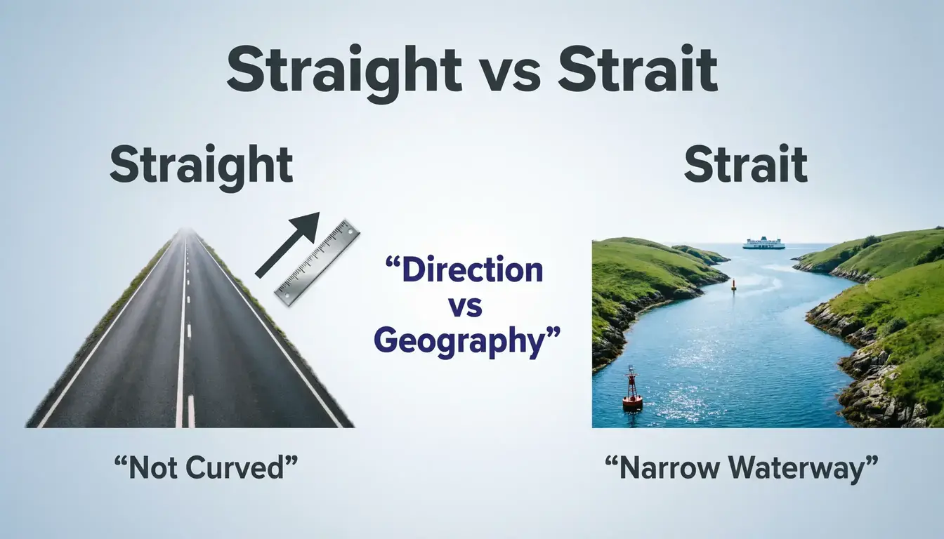 Straight vs Strait