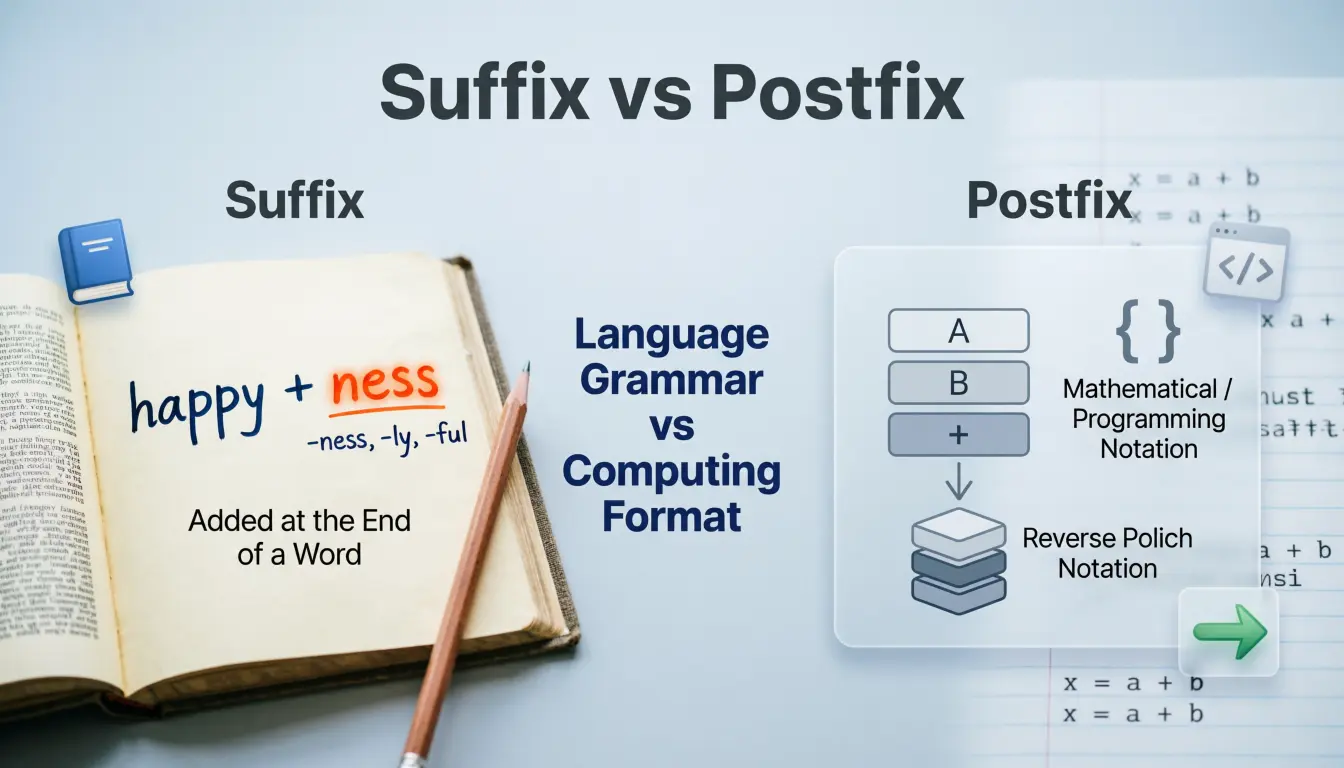 Suffix vs Postfix