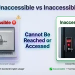 Unaccessible vs Inaccessible