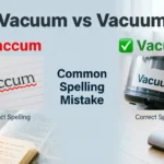 Vaccum vs Vacuum