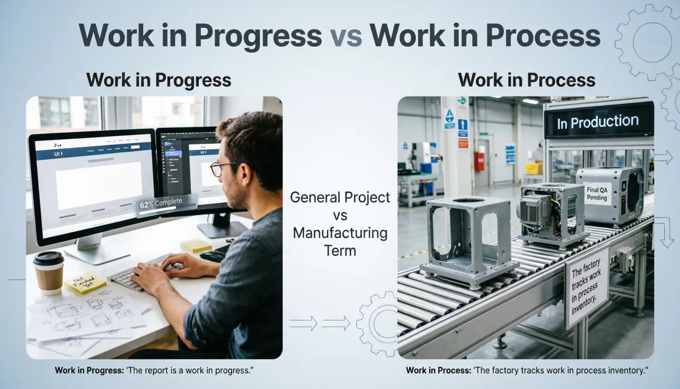 Work in Progress vs Work in Process